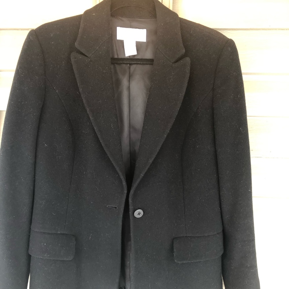 Black wool blazer
